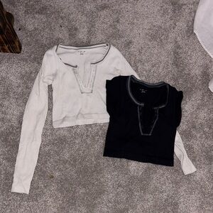 Urban outfitters Crop Tops - Black and White